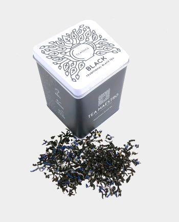 Earl Grey zwarte thee met korenbloem in theeblik