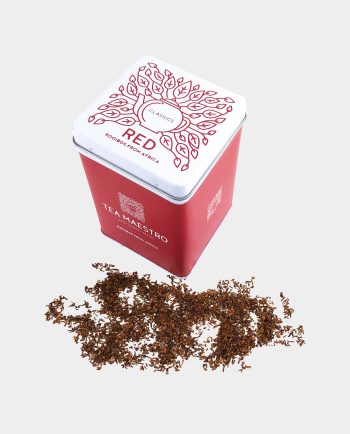 Rooibos met traditionele rooibos in theeblik