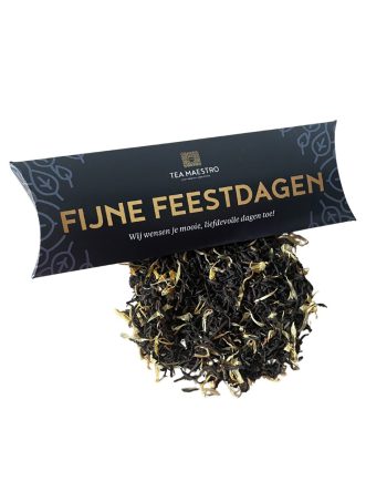 Fijne feestdagen thee gondeldoosje